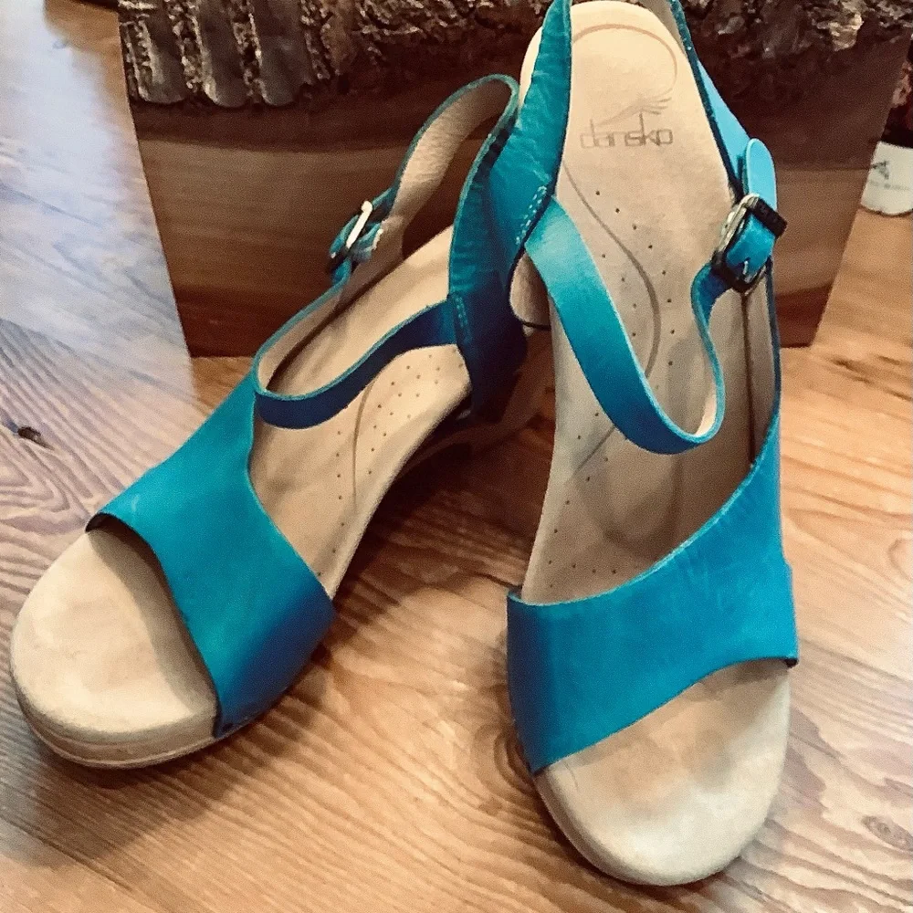 DANSKO WOOD TASHA HEEL SANDAL EU 42 - US 11 - Picture 6 of 6